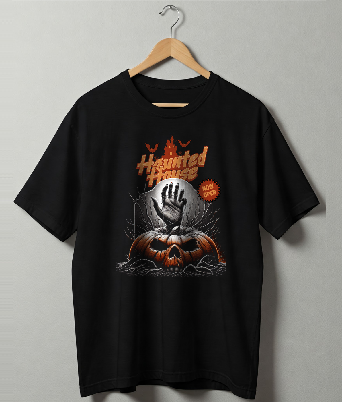 Haunted House – Unisex Oversized Classic T-Shirt