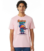 Retro Rhythms Jellyfish Violinist Design - Classic Crew Graphic T-Shirt