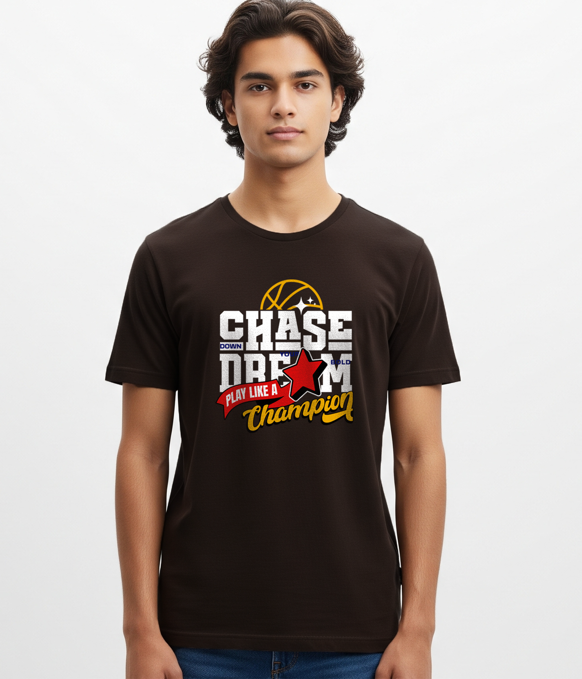 Chase Dream Motivational Classic Crew T-Shirt