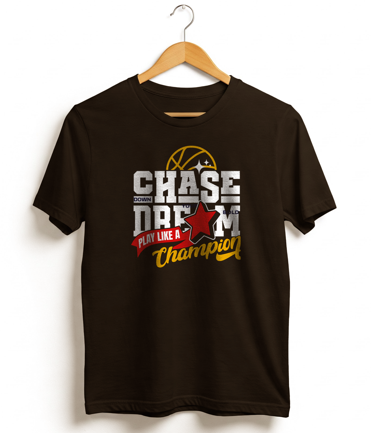 Chase Dream Motivational Classic Crew T-Shirt