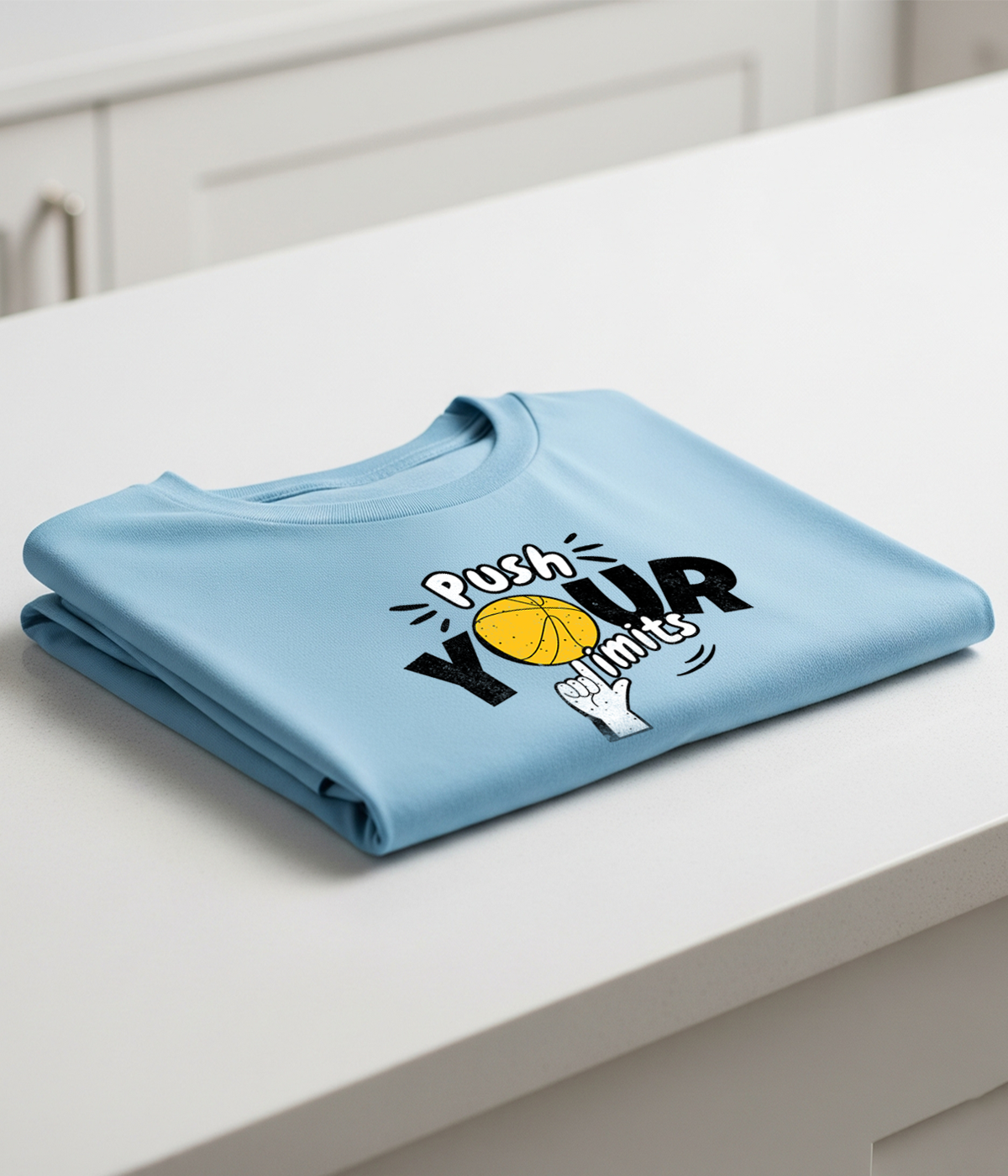 Push Your Limit – Classic Crew Neck Graphic T-Shirt