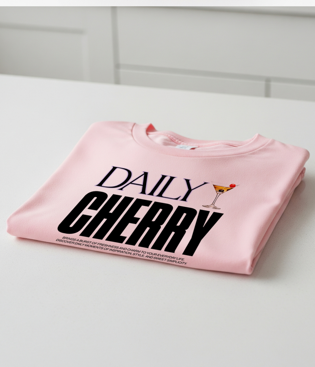 Daily Cherry Classic Crew Graphic T-Shirt